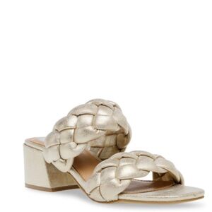 Dolce vita braided gold Stacey heeled sandal